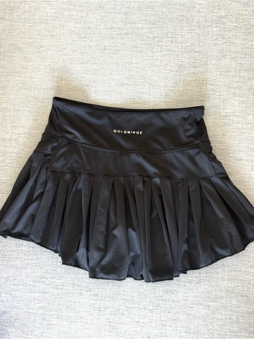 Gold Hinge Black Pleated Athletic Skort With Liner x-small - Picture 1 of 4
